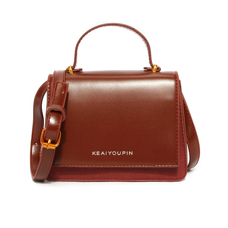 

Lovely Trendy Cube Wine Red PU Crossbody Bag