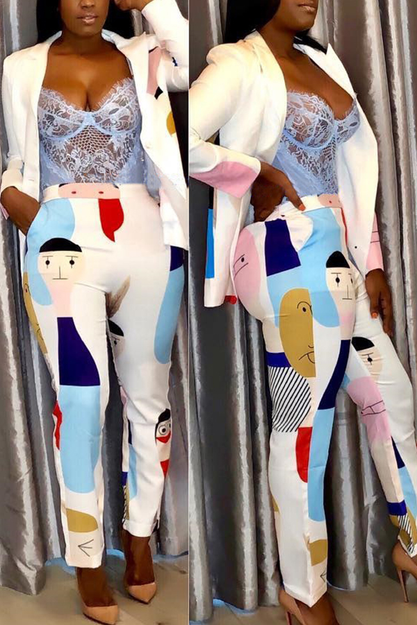 

Lovely Leisure Printed High Elastic Pants(With Elastic)