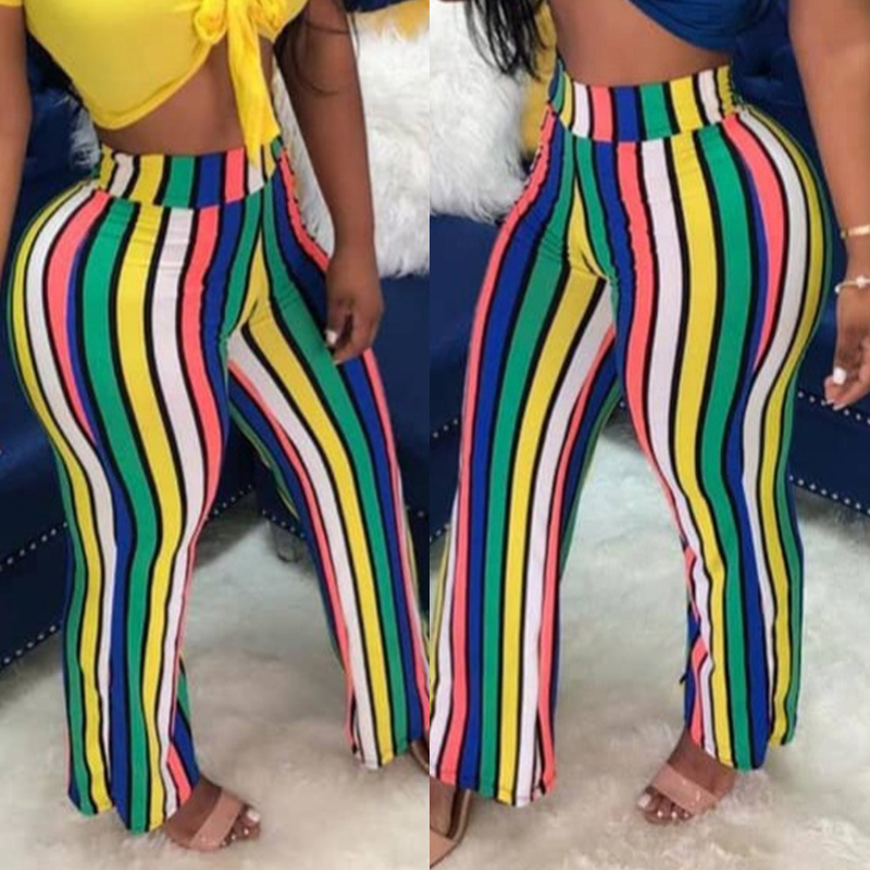 

Lovely Trendy Striped Multicolor Pants