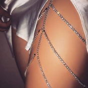 Lovely Fashion Hollow-out Silver Body Chain