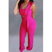 Lovely Stylish Hollow-out Purple One-piece Jumpsui