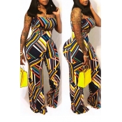Lovely Sexy Spaghetti Straps Printed Multicolor Tw