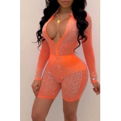 Lovely Sexy See-through Croci One-piece Romper