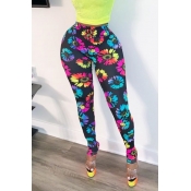 Lovely Chic Printed Black Pants