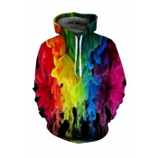 Lovely Casual Hooded-collar Printed Multicolor Hoo