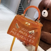 Lovely Stylish See-through Croci PVC Messenger Bag