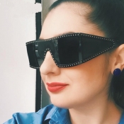 Lovely Chic Big Design Black PC Sunglasses