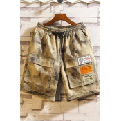 Lovely Casual Patchwork Camouflage Printed Shorts