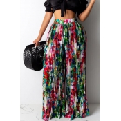 Lovely Casual Ruffle Design Multicolor Pants