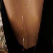 Lovely Fashion Gold Alloy Body Chain