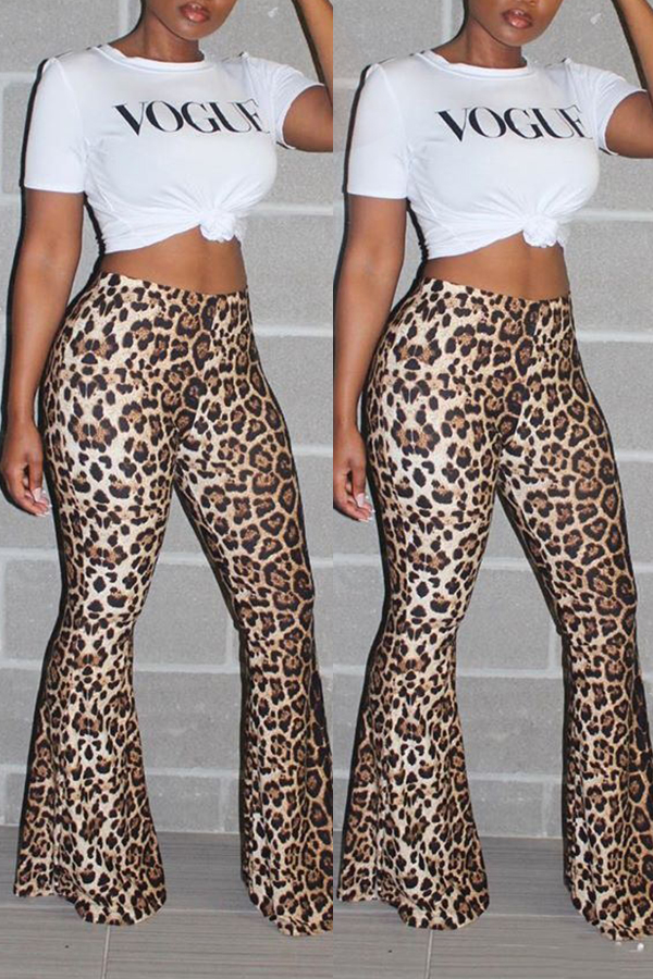 Lovely Trendy Leopard Printed Pants