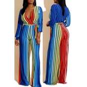 Lovely Work Striped Multicolor One-piece Jumpsuit
