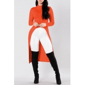 Lovely Leisure Asymmetrical Orange T-shirt