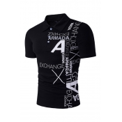 Lovely Casual Printed Black T-shirt