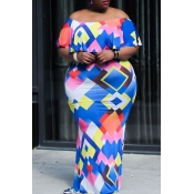 Lovely Casual Geometric Printed Multicolor Floor L