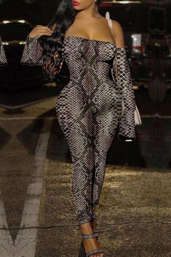 snakeskin jumpsuit