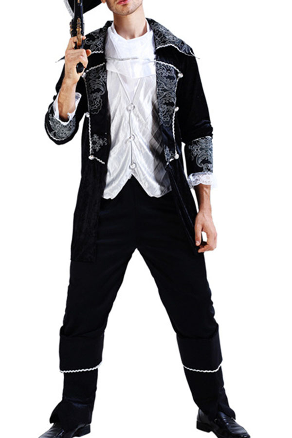 

Lovely Cosplay Black Two-piece Pants Set, Multi
