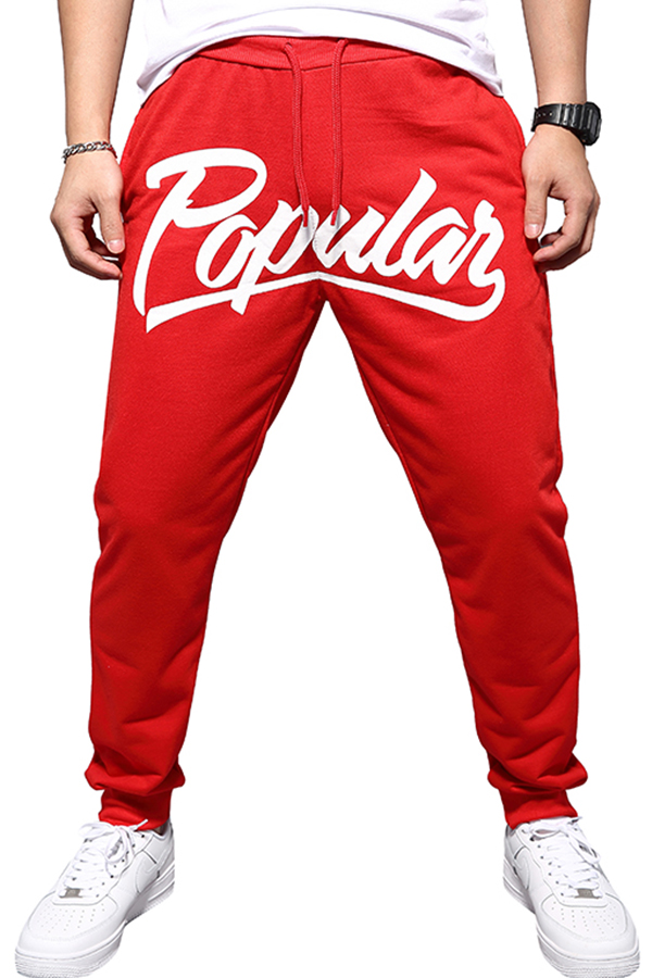 lovely-casual-letter-printed-red-pants-pants-capris-bottoms-men-clothes