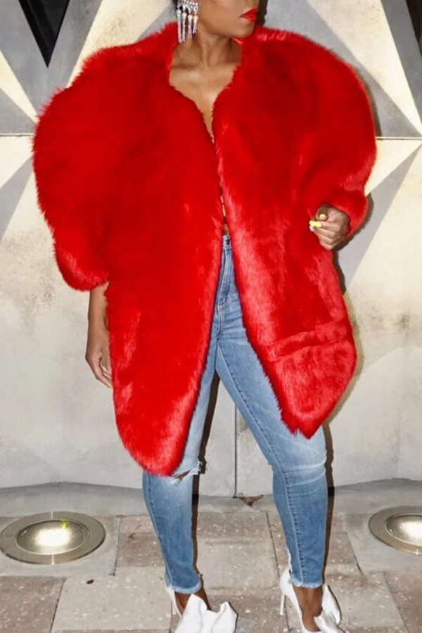 

Lovely Sweet Winter Red Coat
