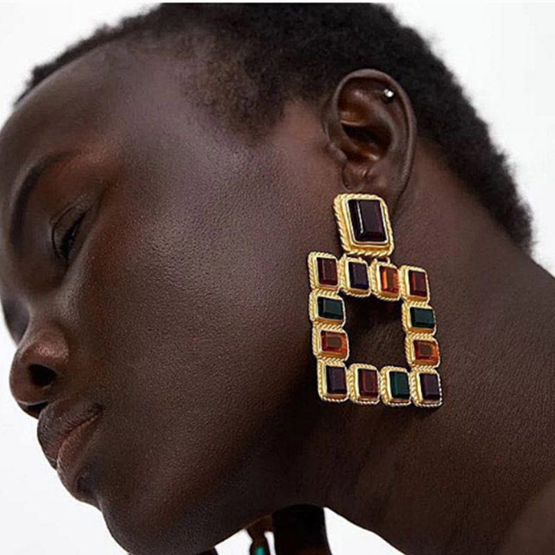 

Lovely Chic Hollow-out Multicolor Alloy Earring, Multi
