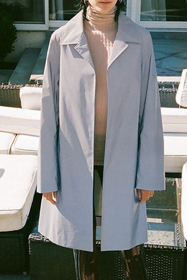 Cheap Blazer&Suits Lovely Trendy Grey Trench Coat