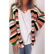 Lovely Striped Multicolor Cardigan