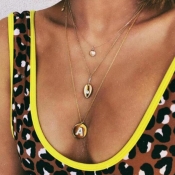 Lovely Trendy Gold Alloy Necklace
