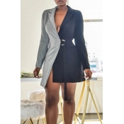 Lovely Leisure Patchwork Black Jacket