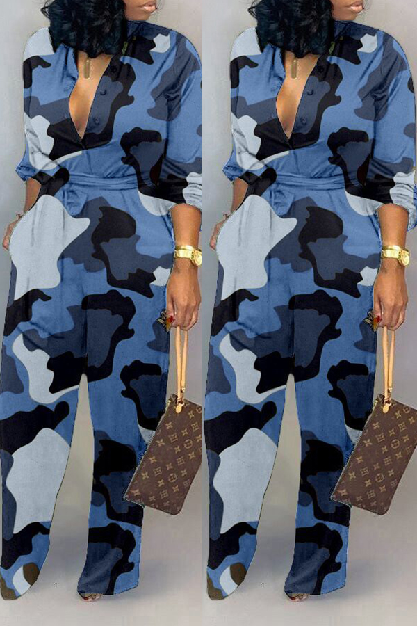 blue camo jumpsuit