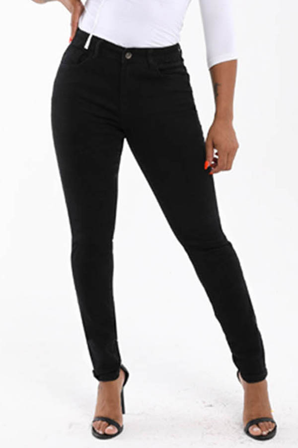 

Lovely Leisure Basic Skinny Black Pants