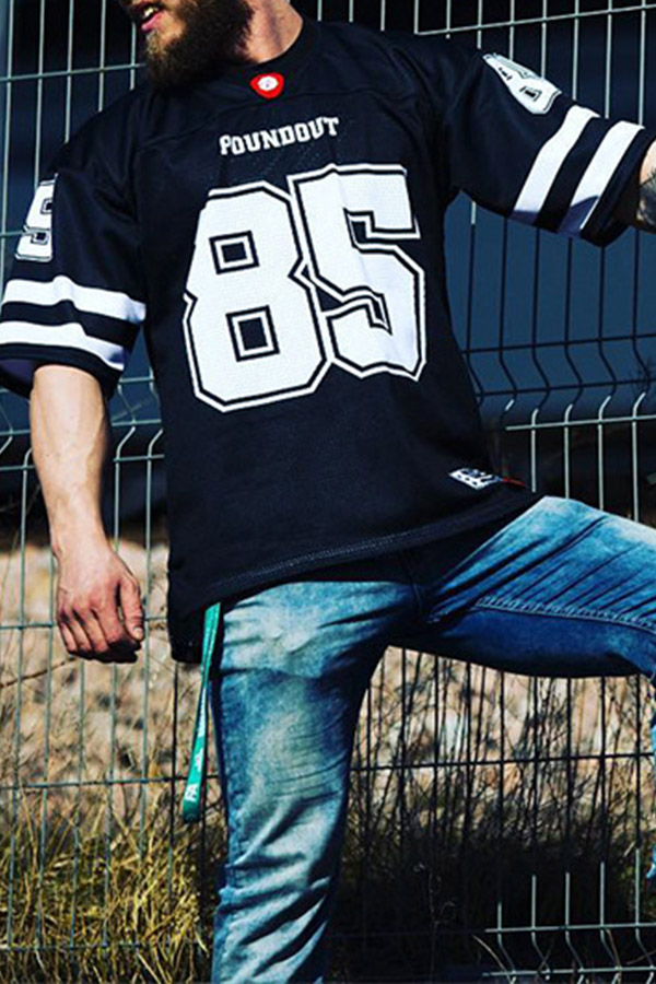 

Lovely Sportswear Printed Black T-shirt