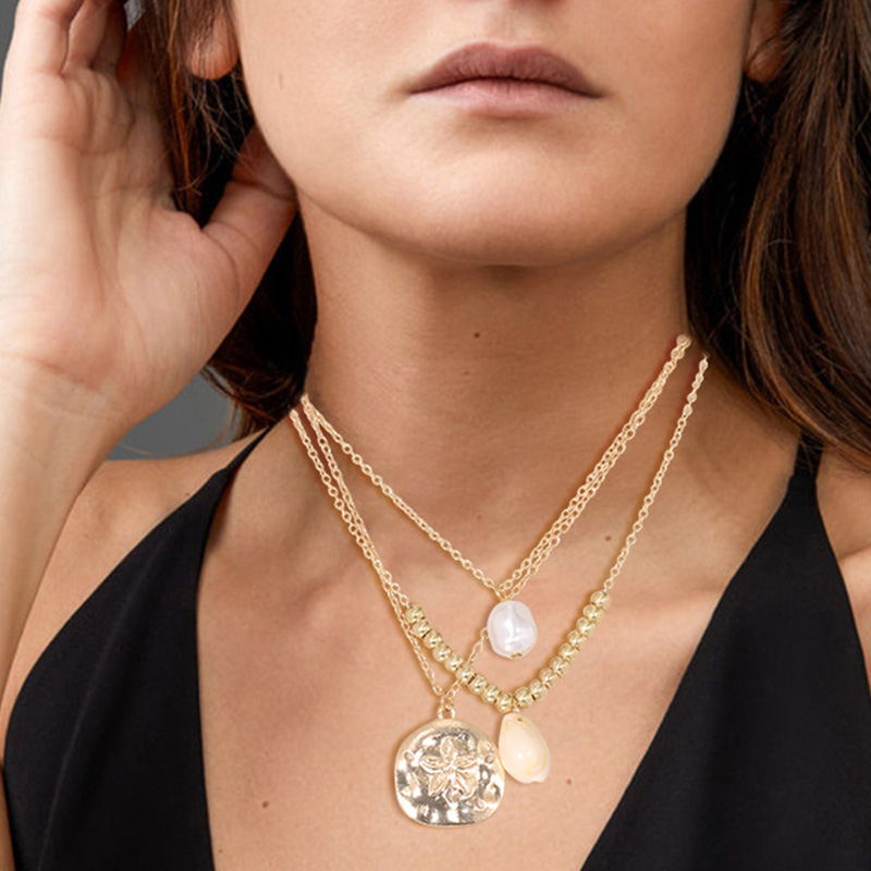 

Lovely Chic Alloy Gold Necklace