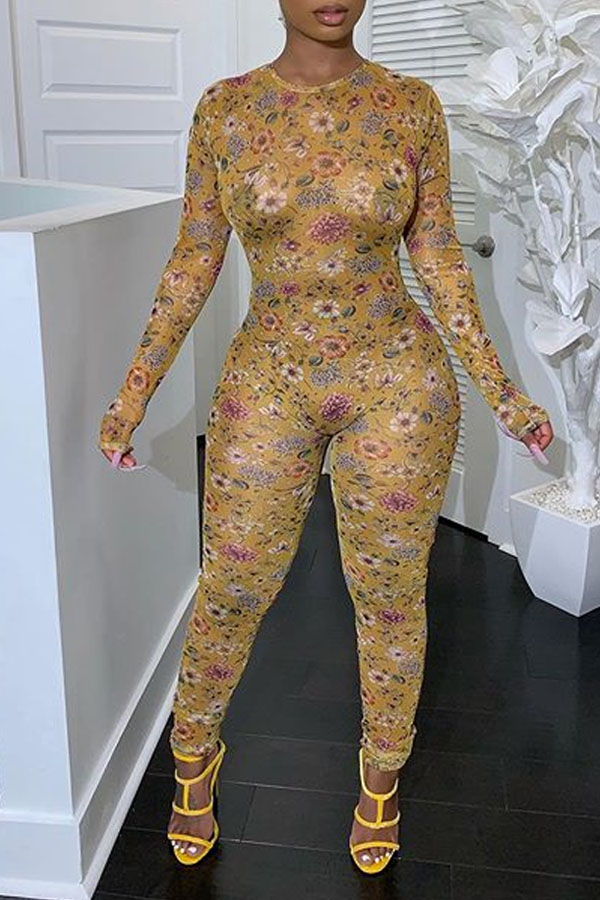 

Lovely Casual Skinny Multicolor One-piece Jumpsuit, Multi