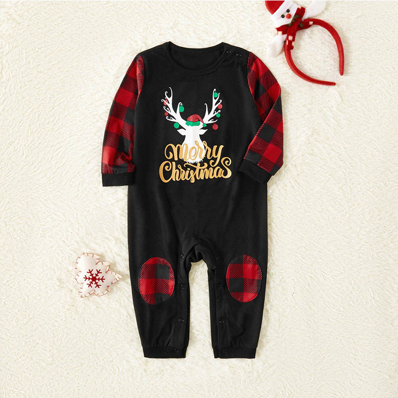 Lovely Family Printed Red Baby One-piece Jumpsuit