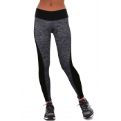 Lovely Sportswear Patchwork Grey Leggings