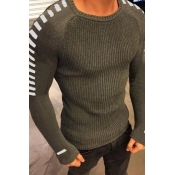 Lovely Casual Basic Army Green Sweater