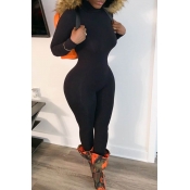 Lovely Trendy Skinny Black One-piece Jumpsuit