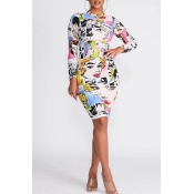Lovely Casual Printed Multicolor Mini Dress