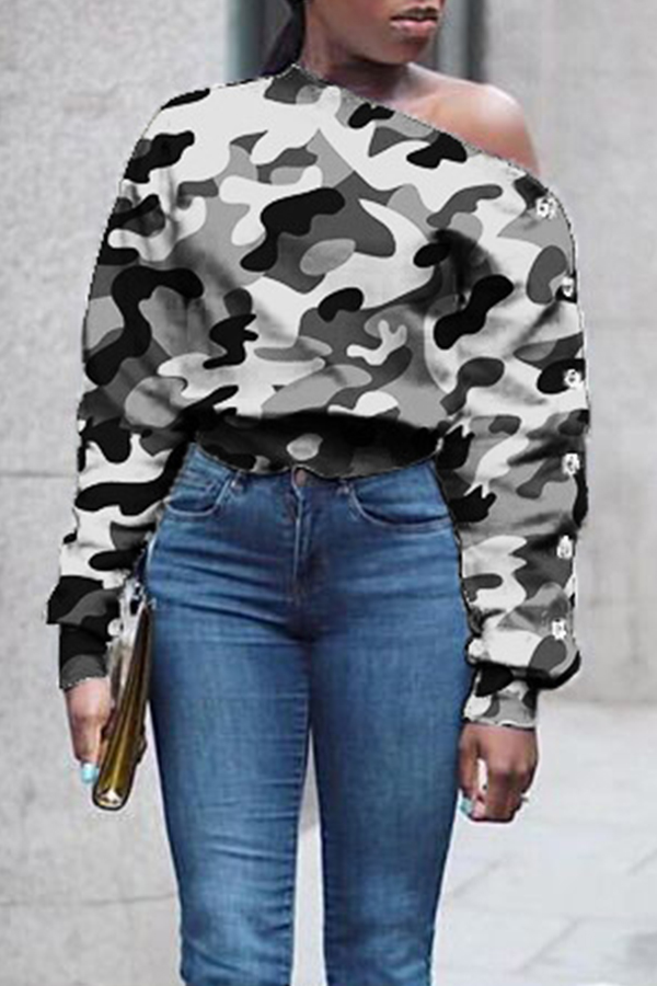 

Lovely Casual O Neck Grey Sweatshirt Hoodie