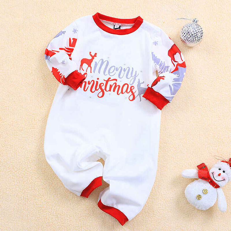 Cheap Girls Jumpsuit Lovely Family Letter Printed White Baby One-piece