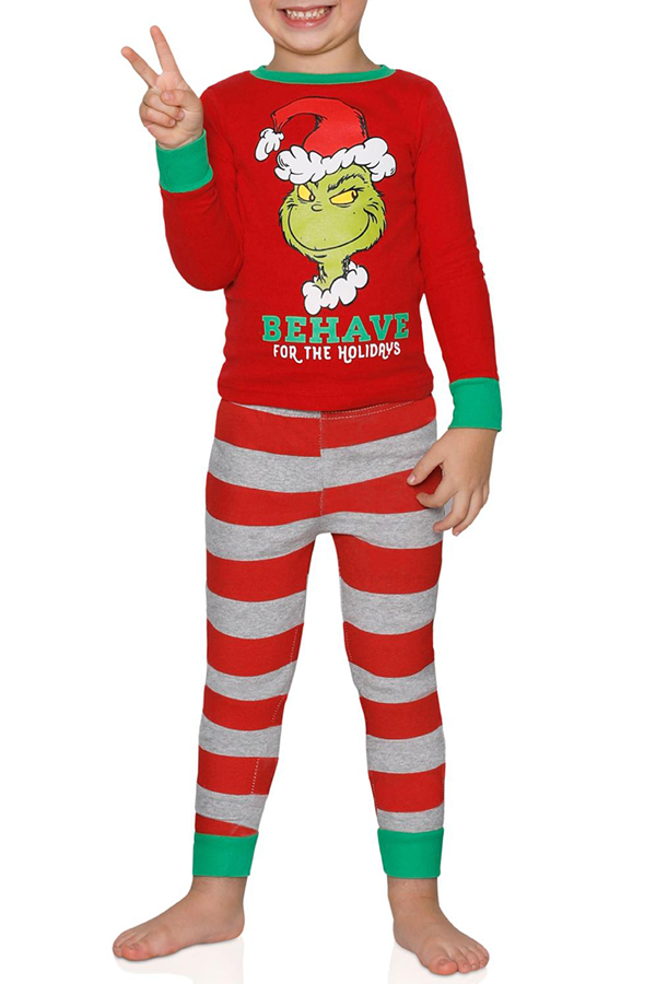 

Lovely Family Santa Claus Red Kids Two-piece Pants Set