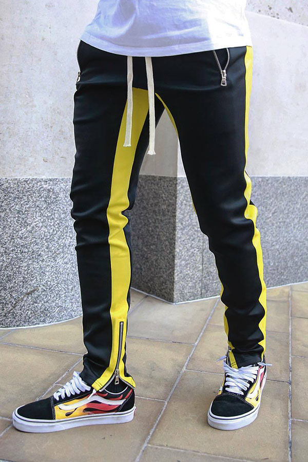 

Lovely Street Patchwork Yellow Pants