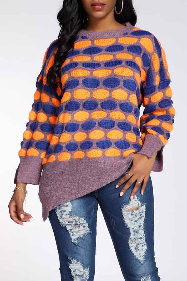 Cheap Sweaters & Cardigans Lovely Casual Dot Croci Sweater