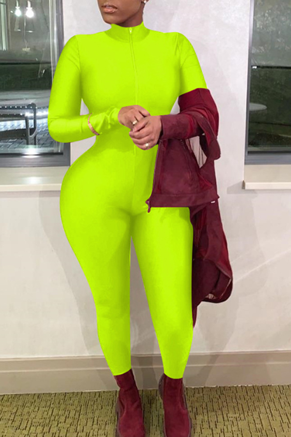 

Lovely Trendy Skinny Green One-piece Jumpsuit