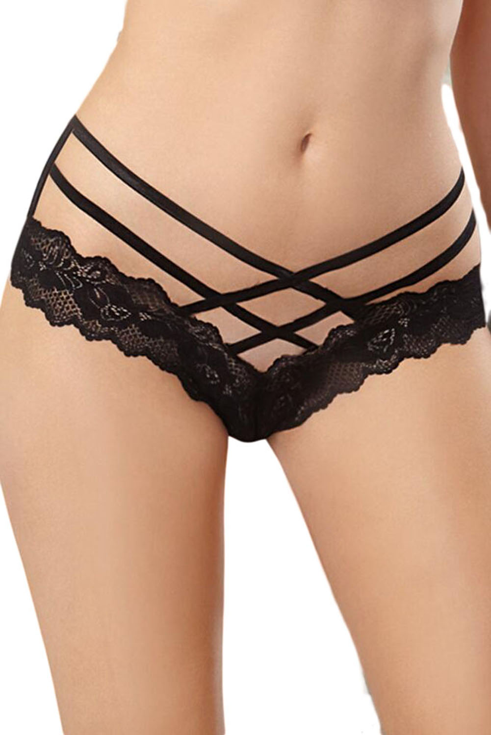 

Lovely Sexy Hollow-out Black Panties