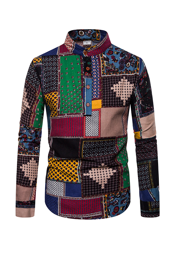

Lovely Bohemian Print Multicolor Shirt, Multi
