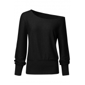 Lovely Casual Basic Black Sweatshirt Hoodie