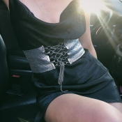 Lovely Trendy Hollow-out Silver Belt