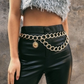 Lovely Trendy Hollow-out Gold Body Chain