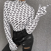 Lovely Casual Letter Printed White T-shirt